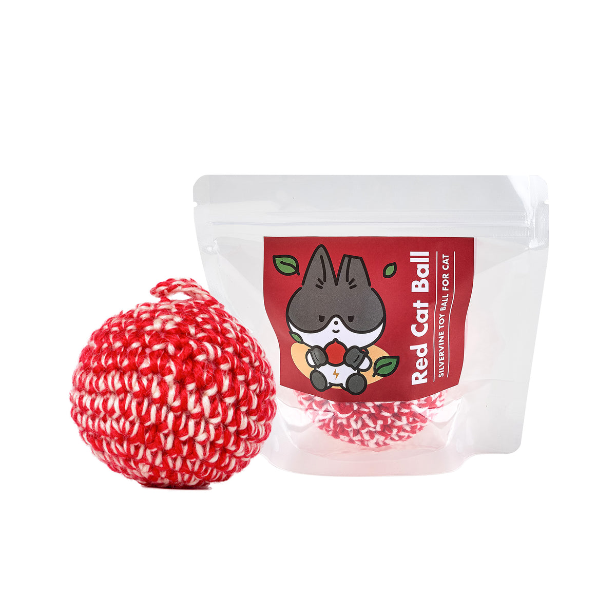 Jayu Pet Red Cat Ball