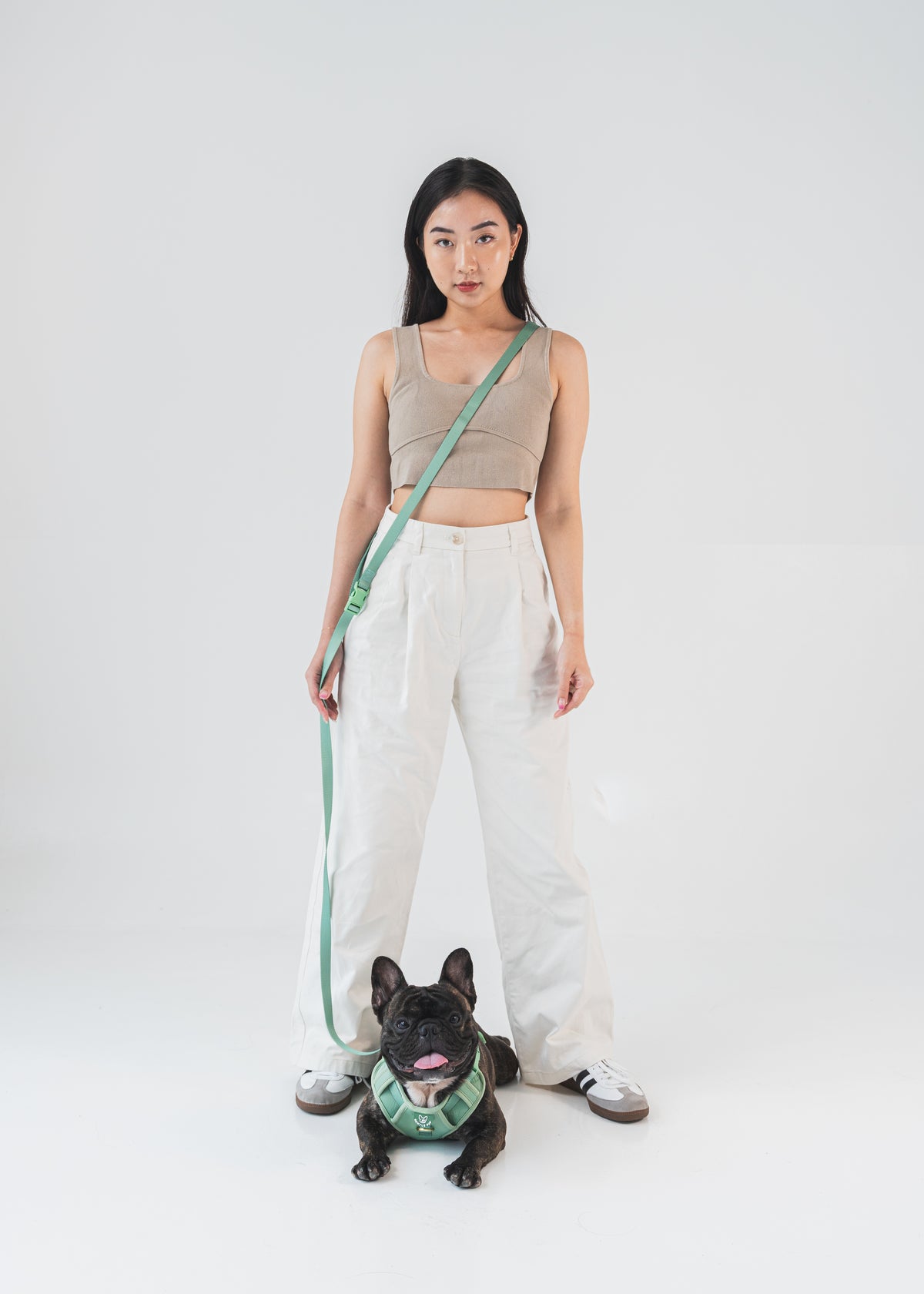 Gentle Pup Hands-free Leash - Emerald