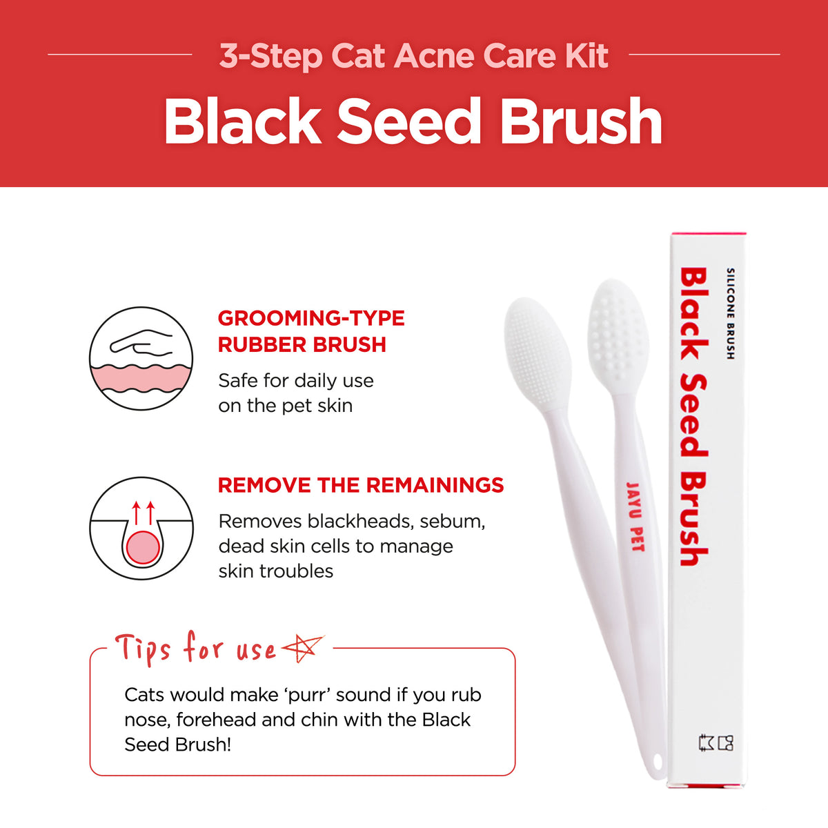 Jayu Pet 3-Step Cat Acne Kit