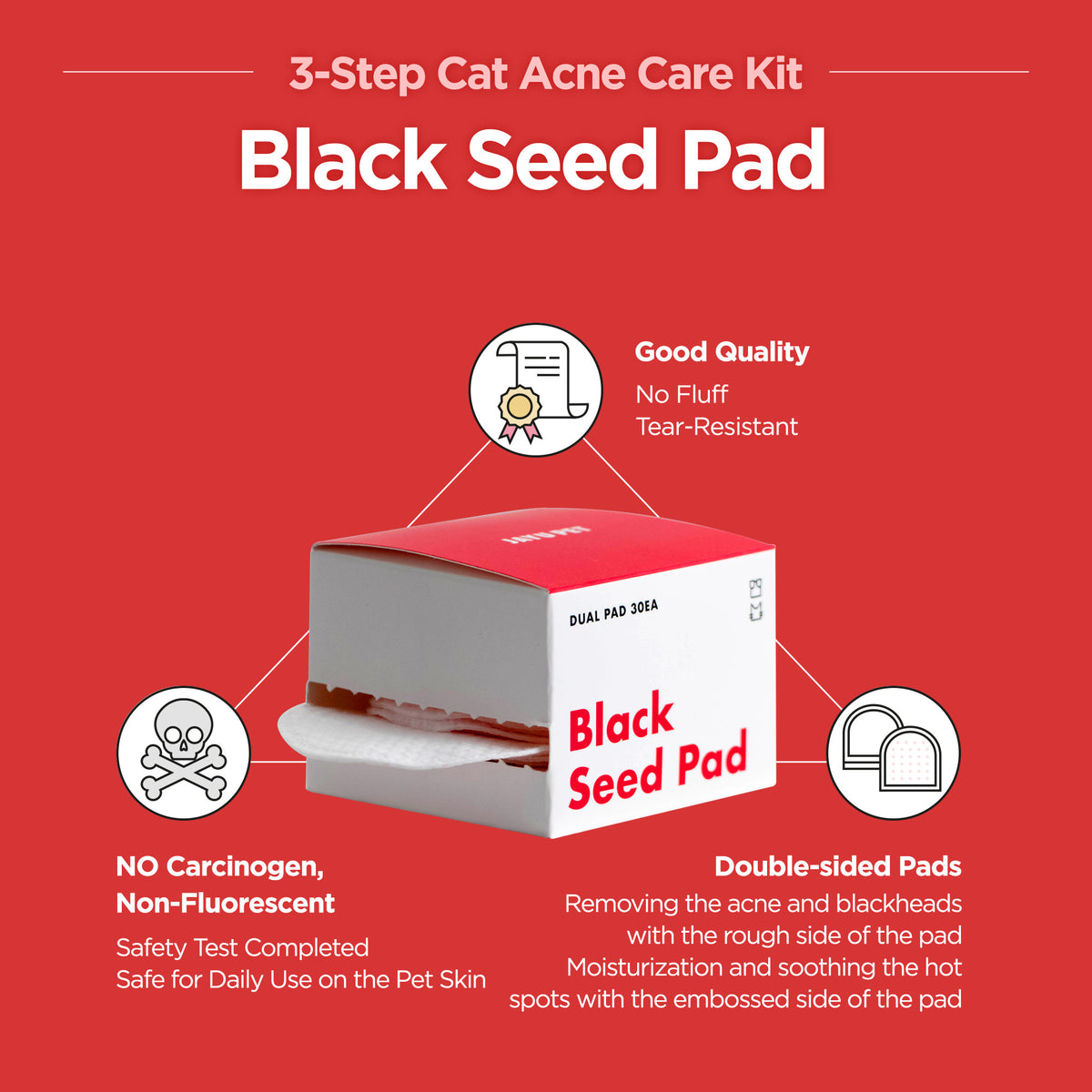 Jayu Pet 3-Step Cat Acne Kit