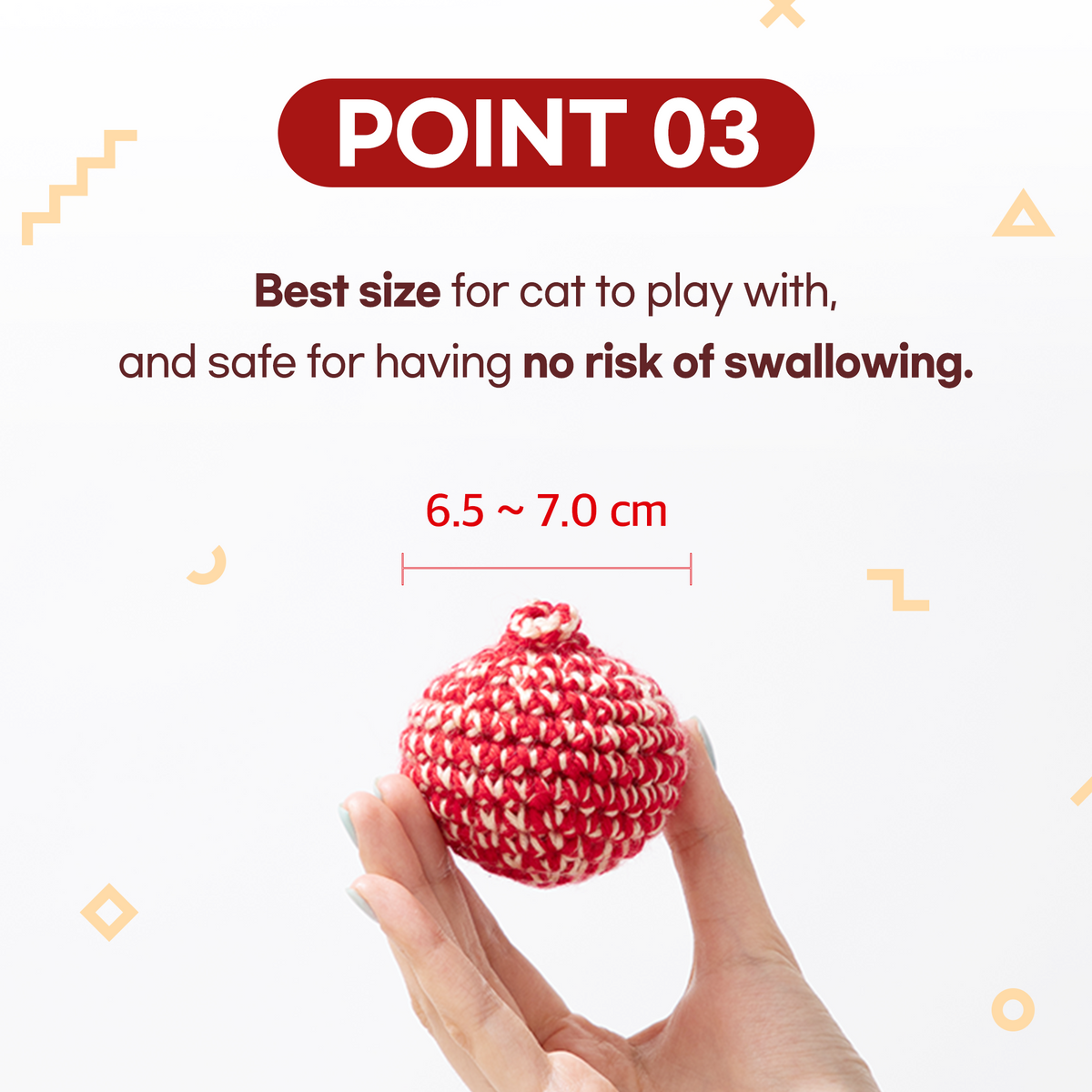 Jayu Pet Red Cat Ball