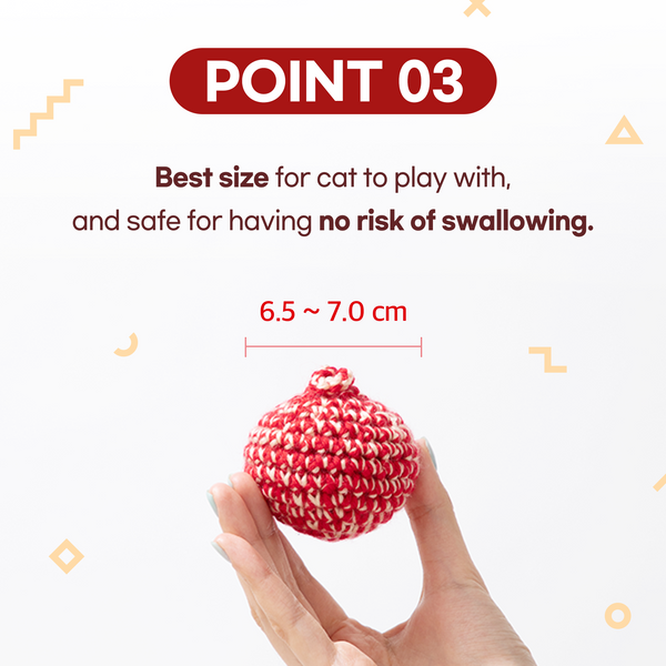 Jayu Pet Red Cat Ball