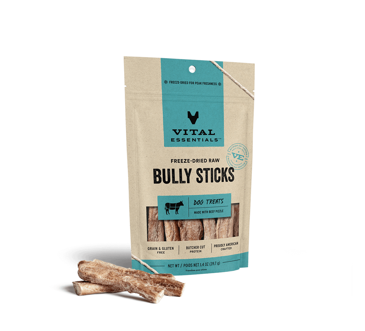Vital Essentials Freeze Dried Raw Bully Sticks
