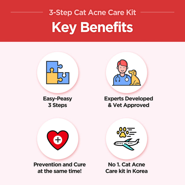 Jayu Pet 3-Step Cat Acne Kit
