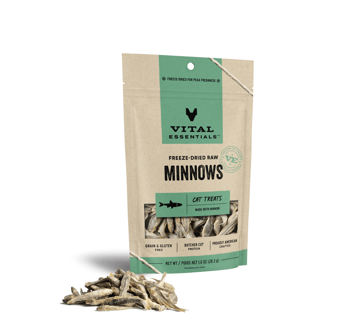 Vital Essentials Freeze Dried Raw Minnows Cat Treats