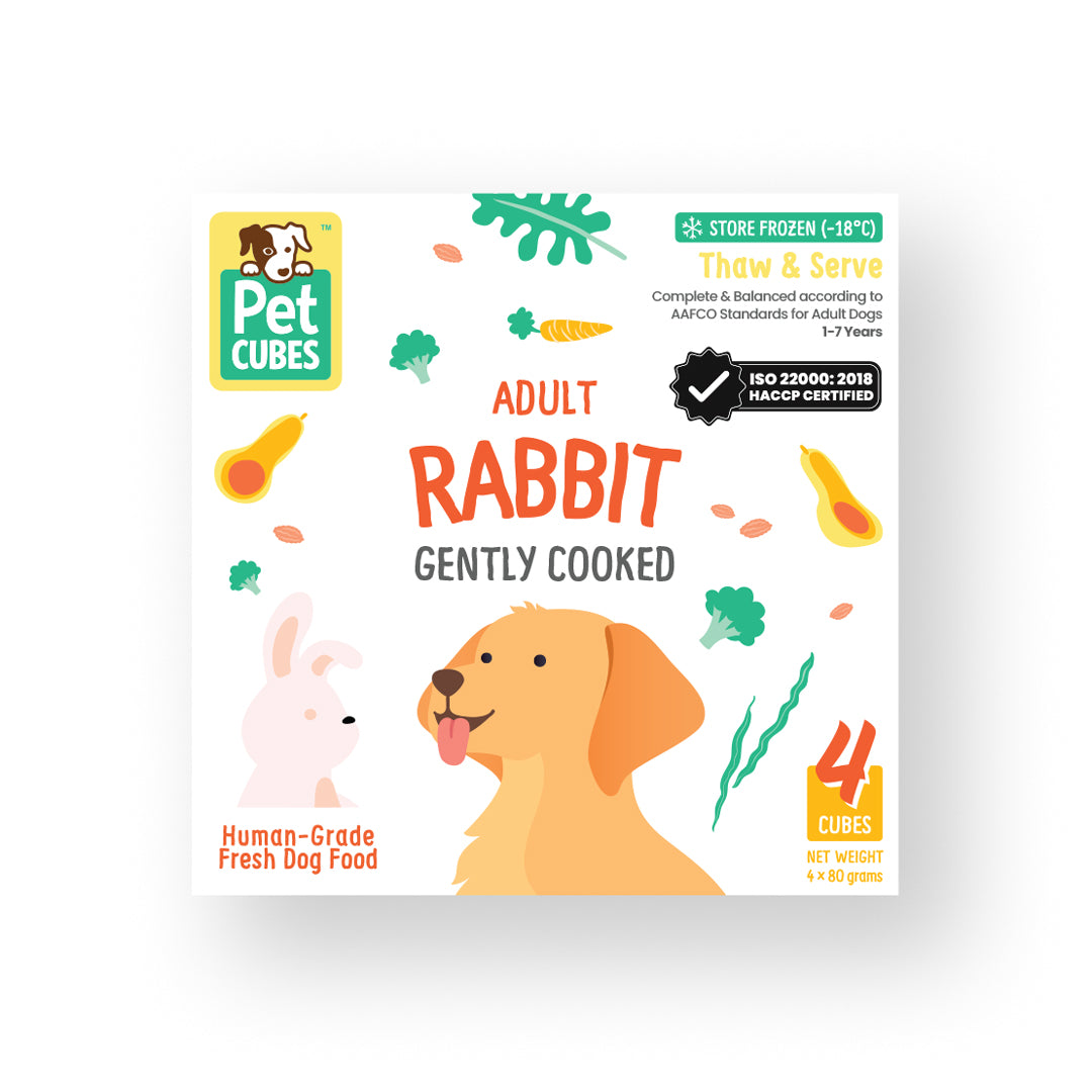 PetCubes Gently Cooked Dog Food - Rabbit