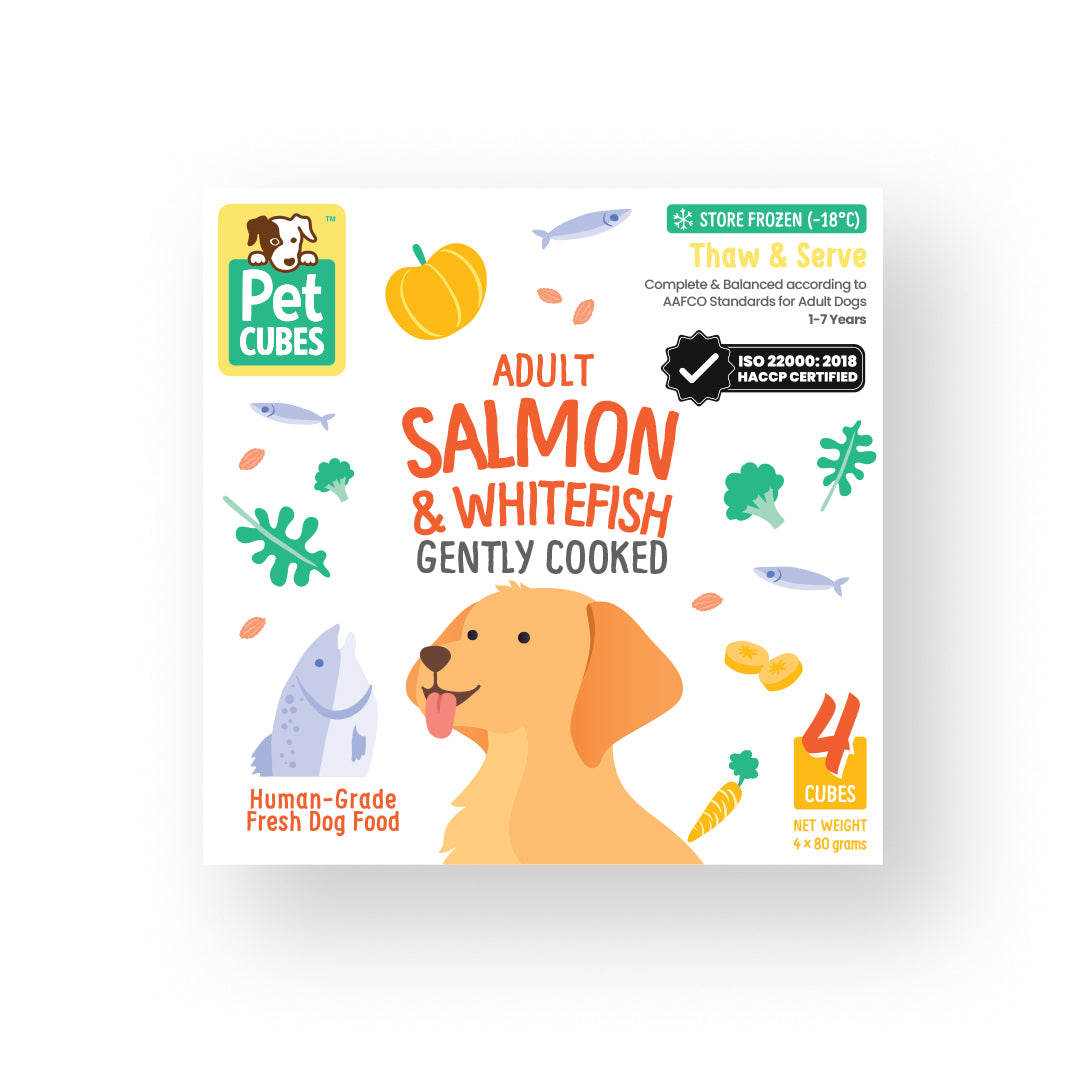 PetCubes Gently Cooked Dog Food - Salmon & Whitefish