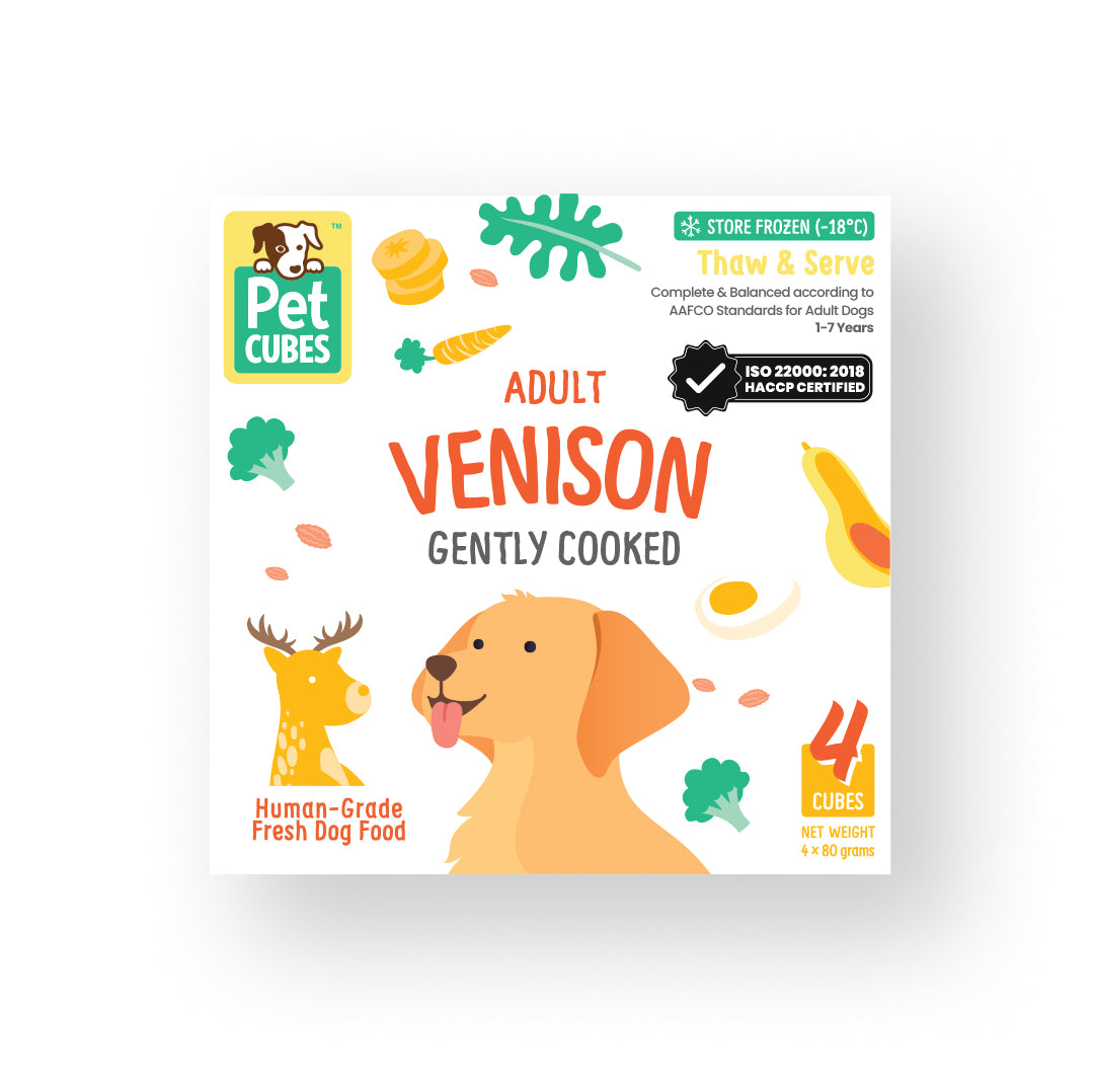 PetCubes Gently Cooked Dog Food - Venison