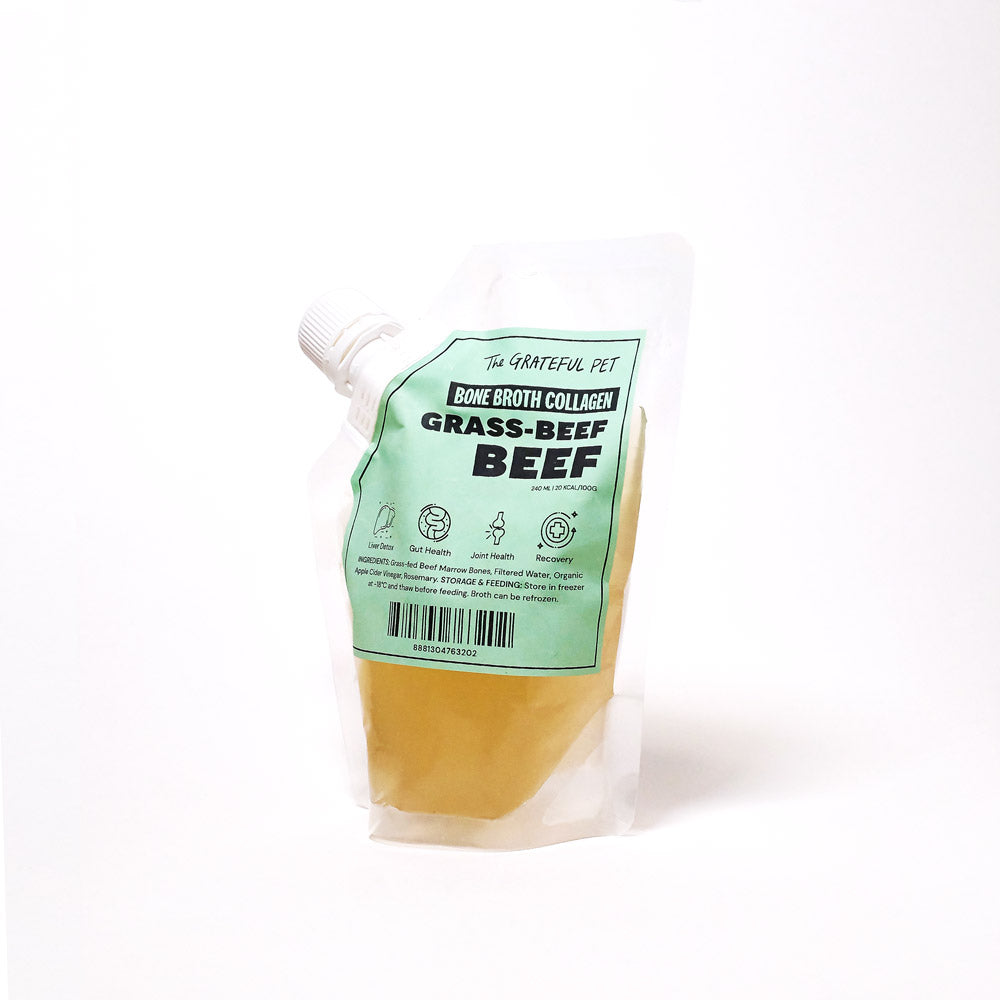 The Grateful Pet Frozen Bone Broth - Beef