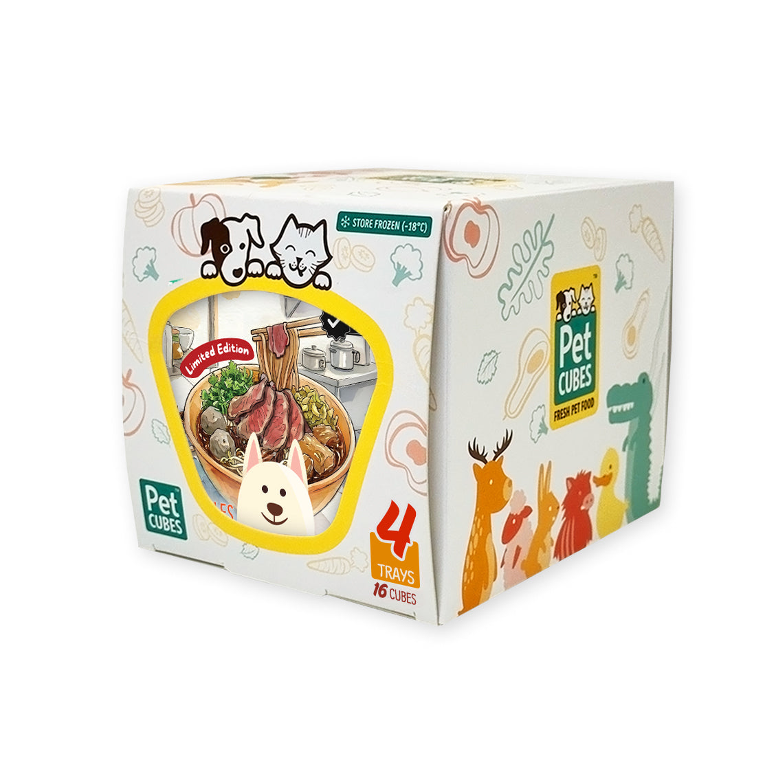PetCubes Gently Cooked Beef Noodles for Dogs