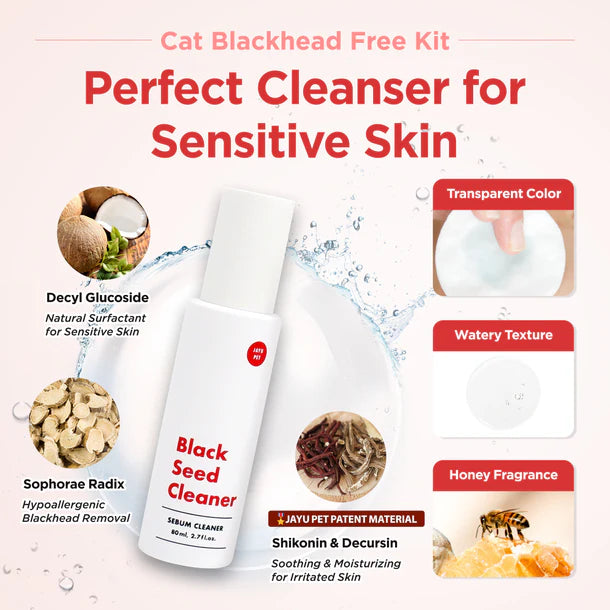 Jayu Pet 3-Step Cat Acne Kit