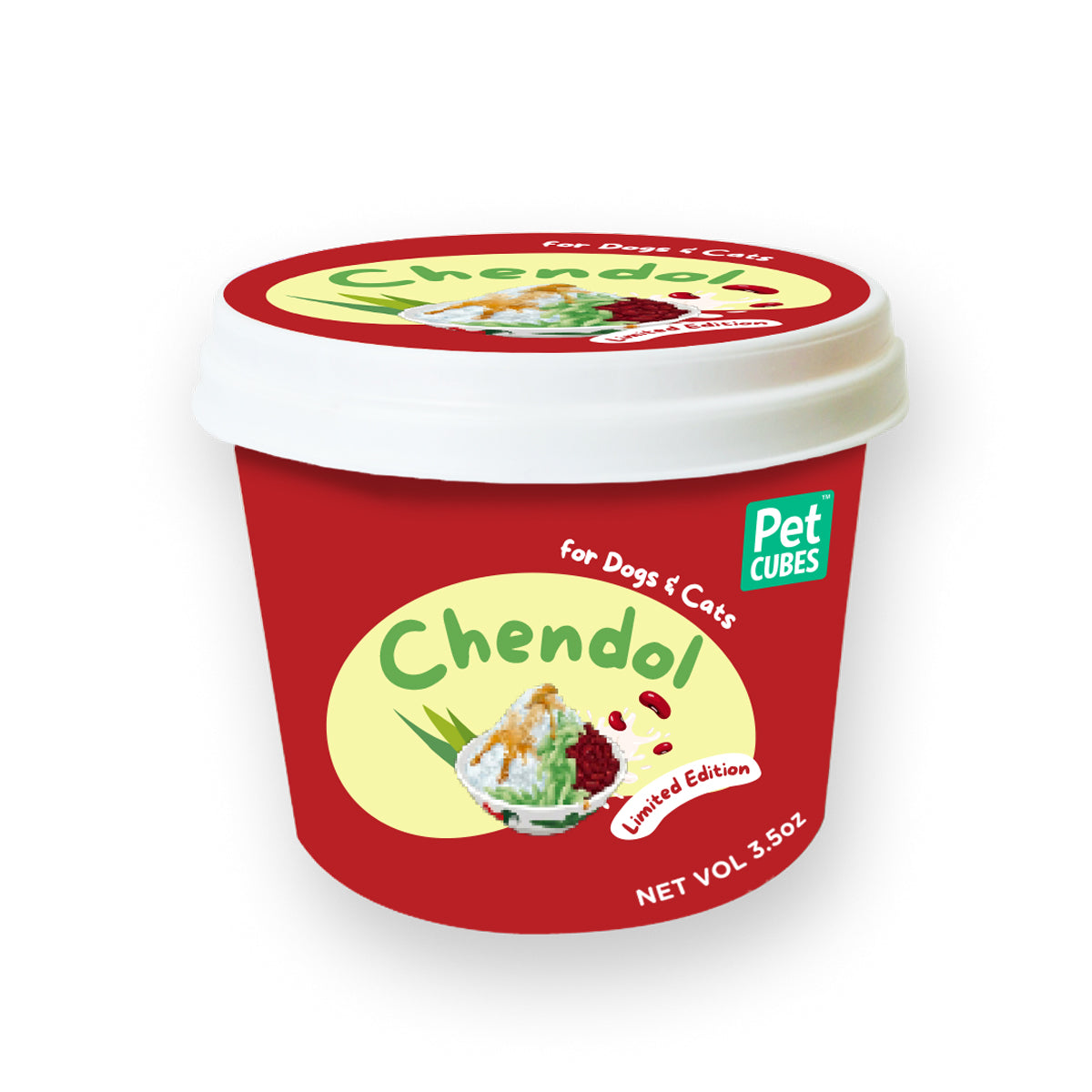 PetCubes Chendol Ice Cream for Dogs & Cats - 3.5OZ