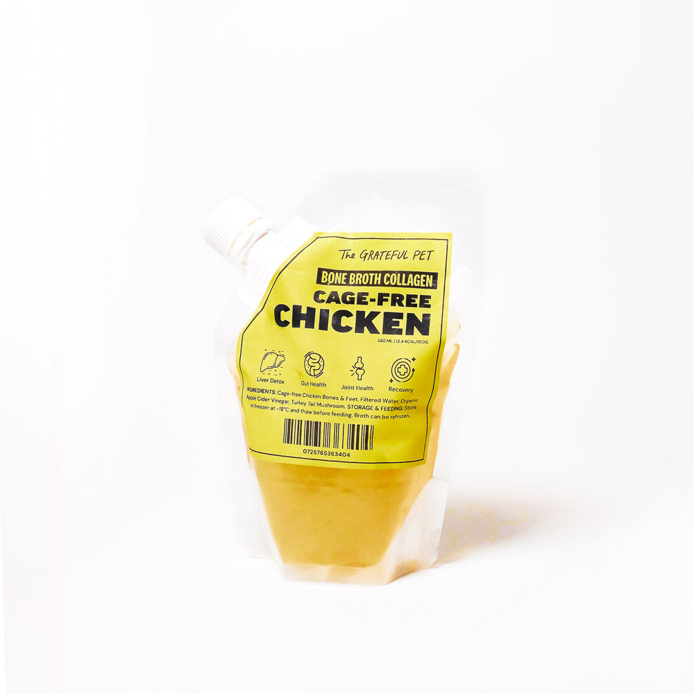 The Grateful Pet Frozen Bone Broth - Chicken
