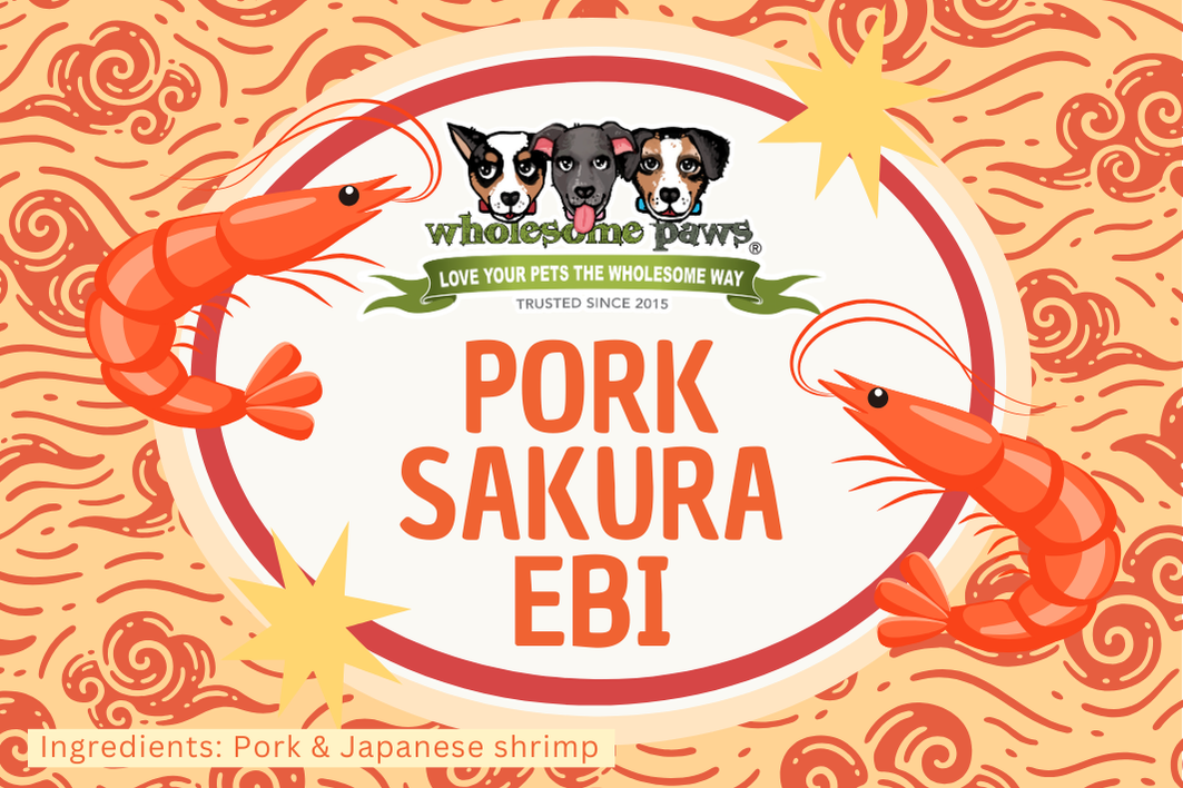 Wholesome Paws Dehydrated Treats - Pork Sakura Ebi
