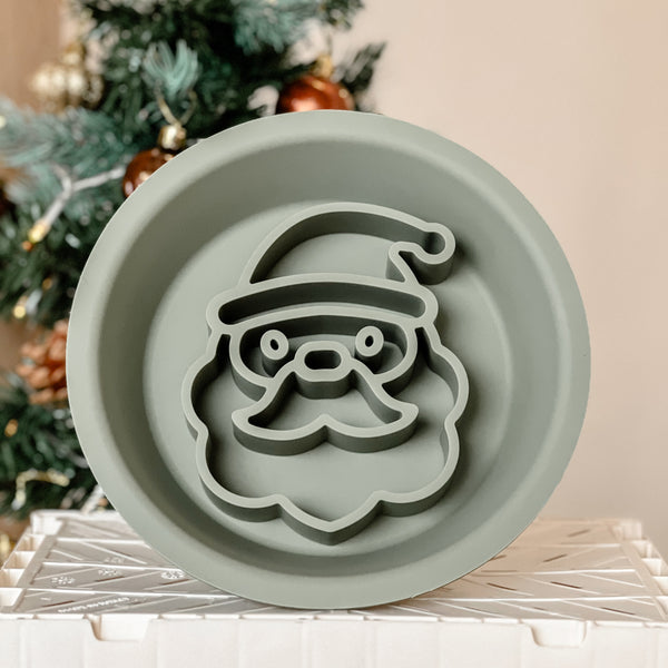 Christmas 2-in-1 Slow Feeder Lick Mat - Santa (3 colours)