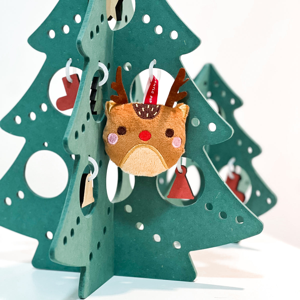 Gentle Pup Christmas Bauble Squeaker & Crinkle Toy (3 designs)