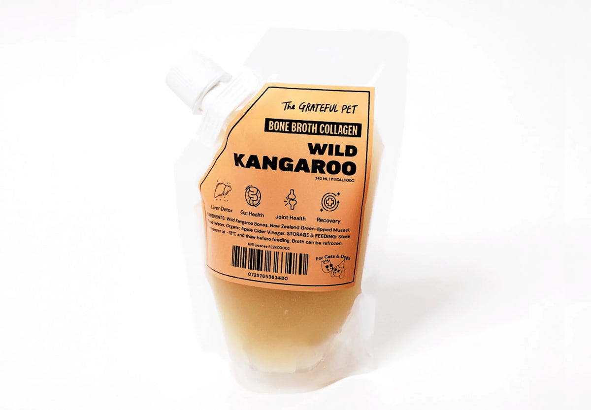 The Grateful Pet Frozen Bone Broth - Kangaroo