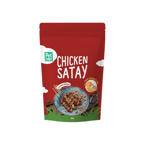 PetCubes Chicken Satay Treats for Dogs & Cats