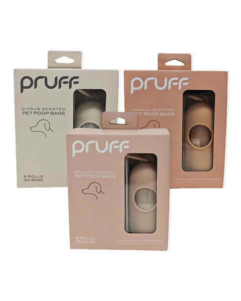 Pruff Pets | Pet Waste Bags & Dispenser (3 scents)