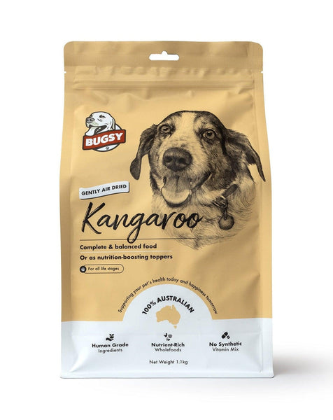Bugsy Air Dried Dog Food | Kangaroo