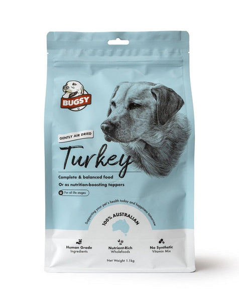 Bugsy Air Dried Dog Food | Turkey