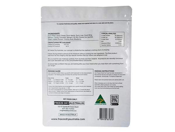Freeze Dry Australia Freeze Dried Cat Food - Duck