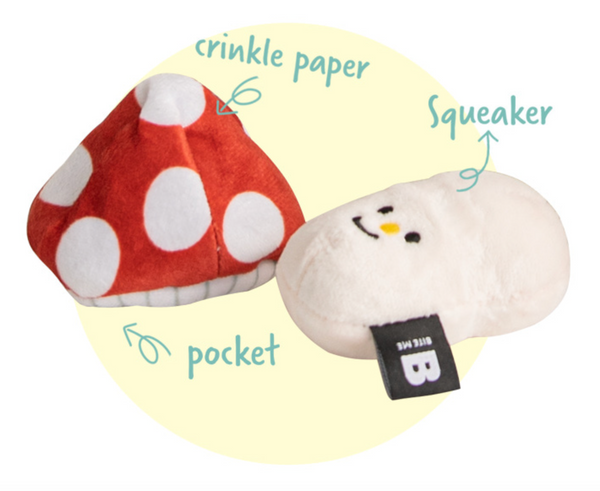 Bite Me Mushroom Dog Toy