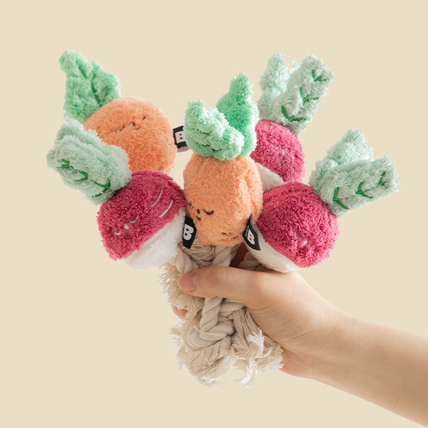 Bite Me Root Vegetable Dog Toy