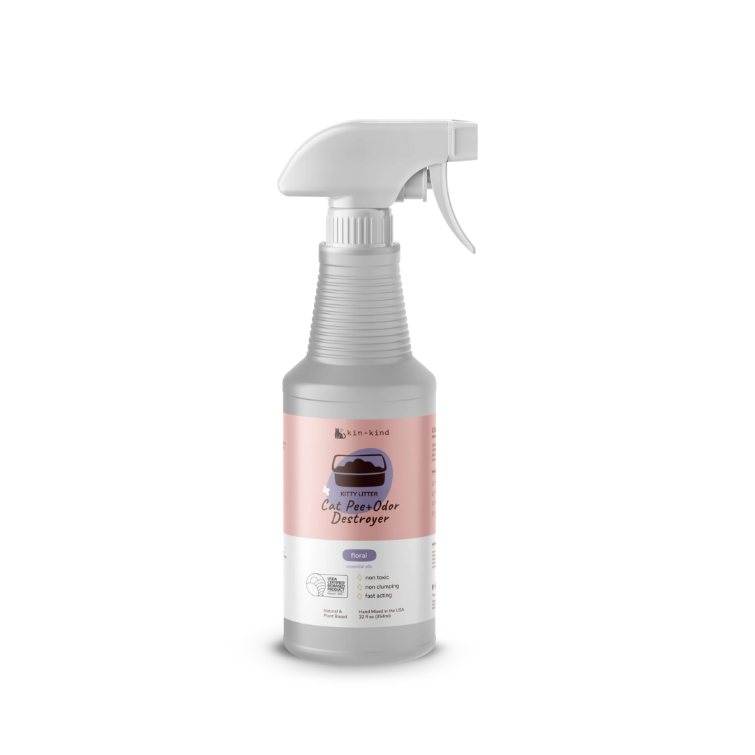 Kin+Kind Pee Stain & Odour Destroyer for Cat Litter - Floral