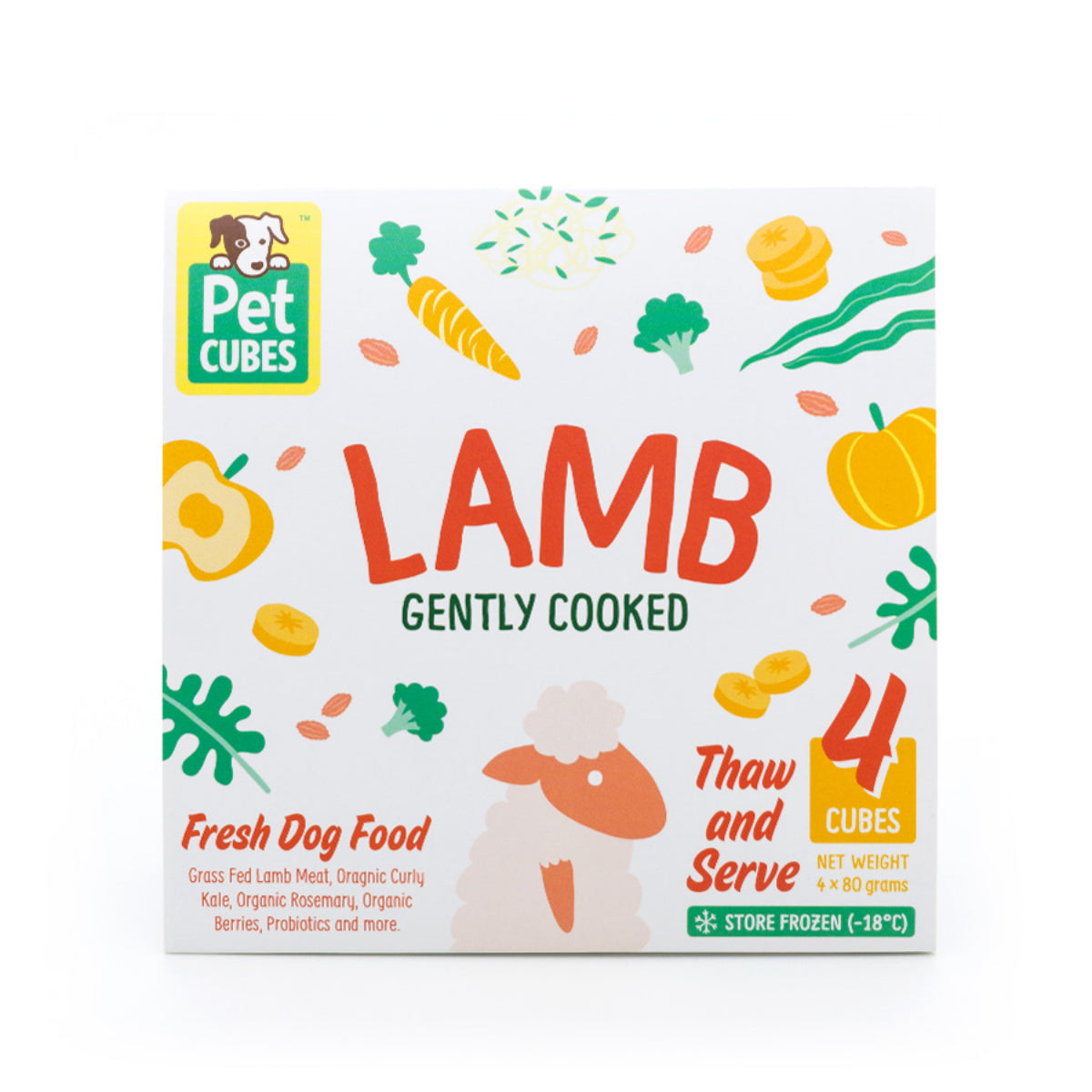 PetCubes Gently Cooked Dog Food - Lamb
