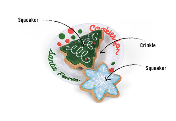 P.L.A.Y. Merry Woofmas Christmas Eve Cookies Dog Toy
