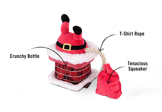P.L.A.Y. Merry Woofmas Clumsy Claus Dog Toy