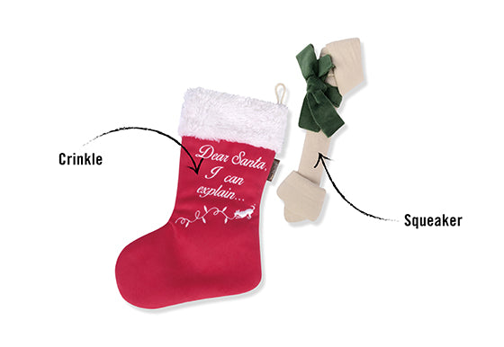 P.L.A.Y. Merry Woofmas Good Dog Stocking Dog Toy