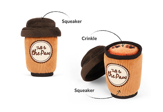 P.L.A.Y. Pup Cup Cafe Squeaky Dog Toys