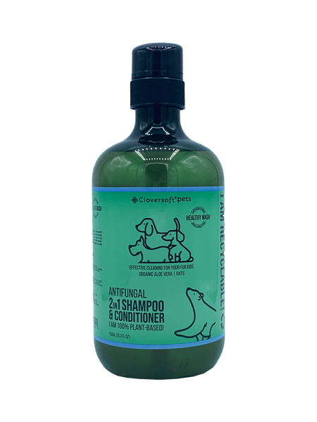 Cloversoft Plant-based Anti-Fungal 2-in-1 Dog Shampoo & Conditioner