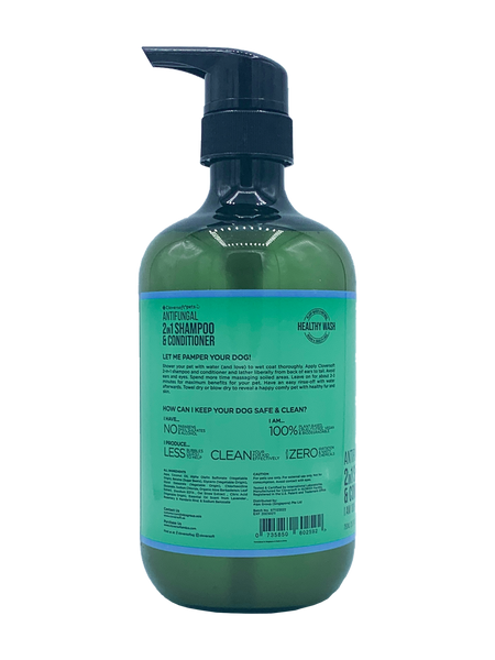 Cloversoft Plant-based Anti-Fungal 2-in-1 Dog Shampoo & Conditioner