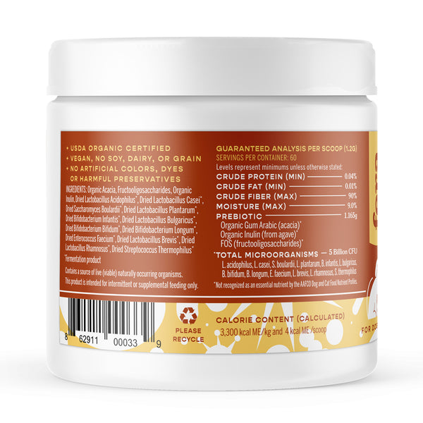 Fera Pet Organics Organic Probiotics with Prebiotics for Dogs & Cats