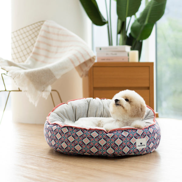 Ohpopdog Reversible Bed - Bunga Peach 6
