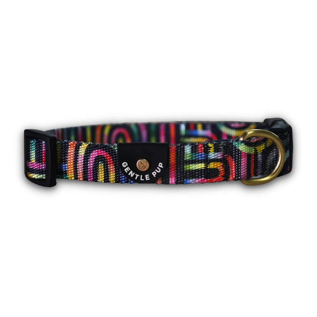 Gentle Pup Dog Collar - Rainbow Maze