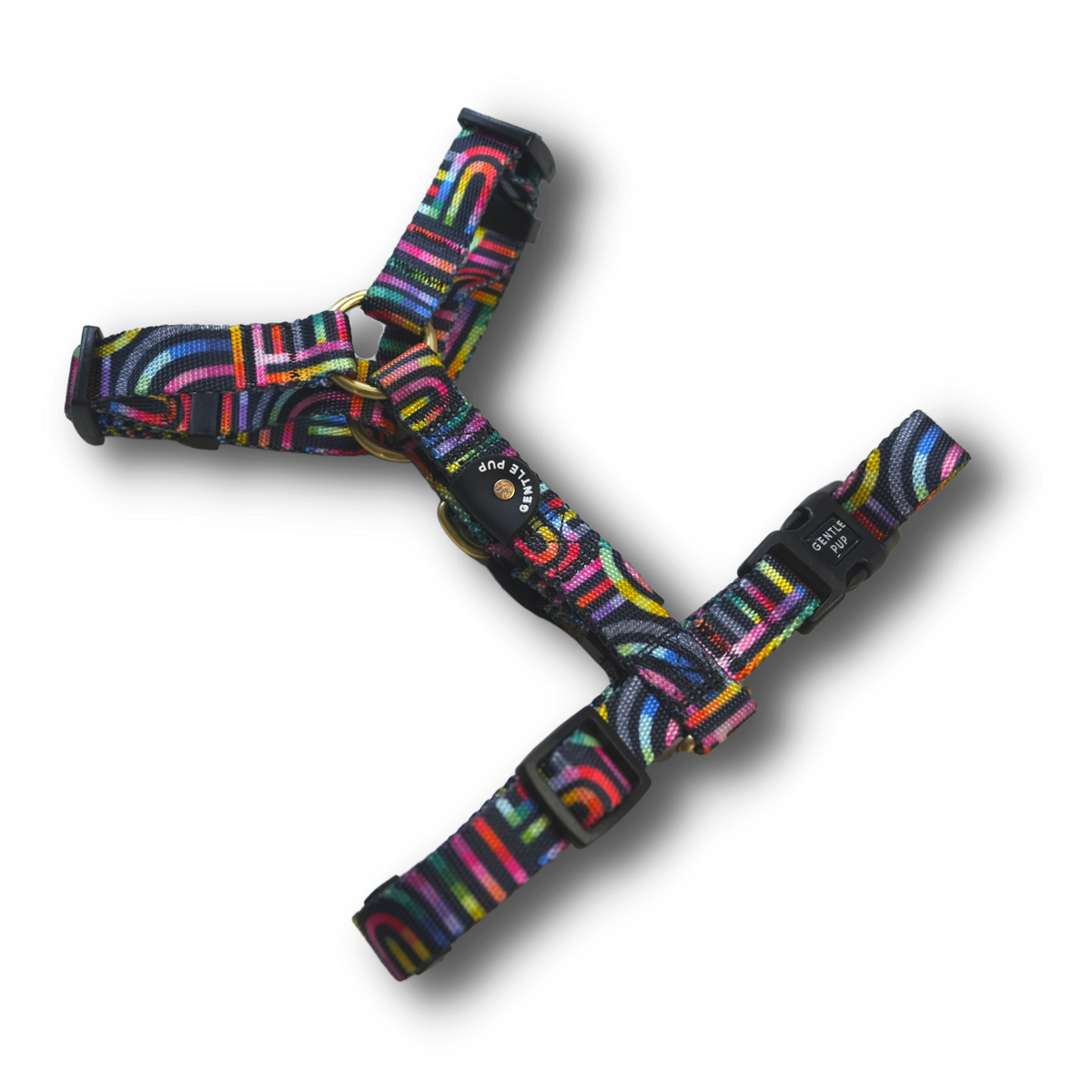 Gentle Pup Maxi Harness - Rainbow Maze