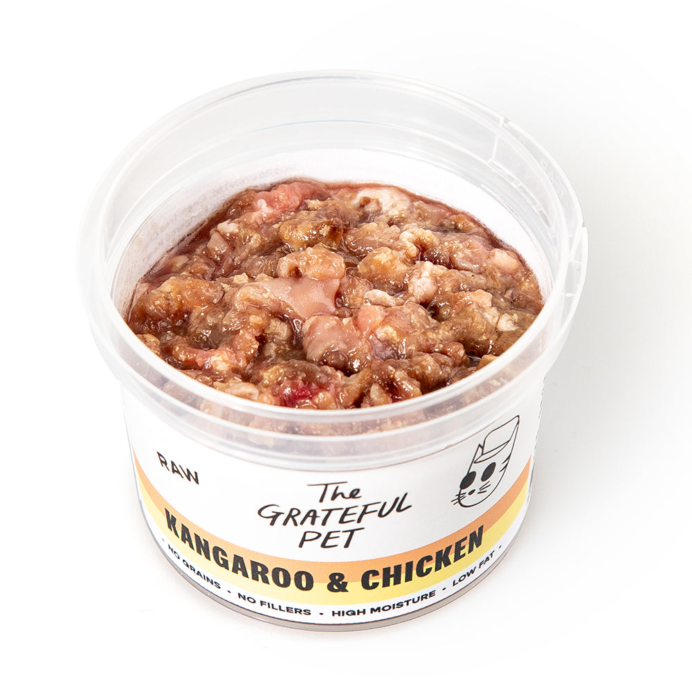 The Grateful Pet Frozen Raw Kangaroo & Chicken for Cats