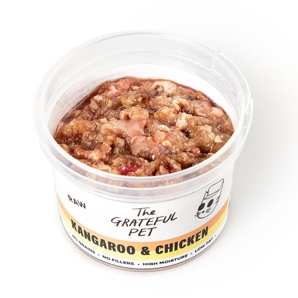 The Grateful Pet Frozen Raw Kangaroo & Chicken for Cats