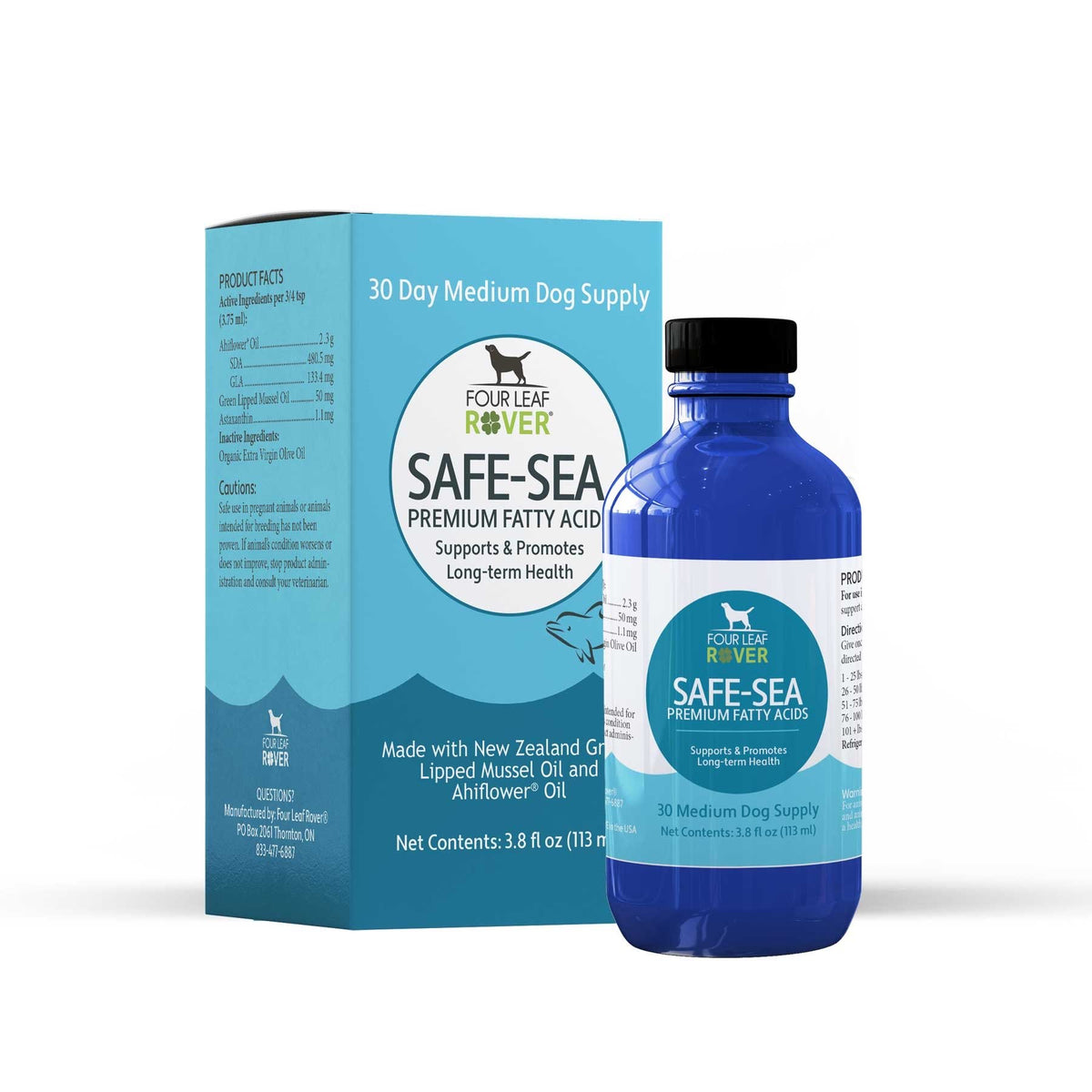 Four Leaf Rover Safe-Sea Green Lipped Mussel Oil